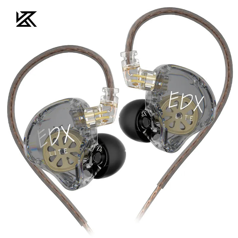 KZ EDX Lite Wired In-Ear Earphones – HiFi Bass Dynamic IEM for Music & Daily Use