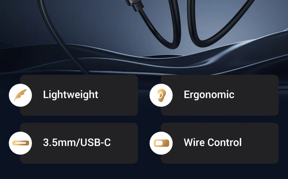 UGREEN 3.5mm & USB-C Wired Earbuds with Mic – HiFi Stereo
