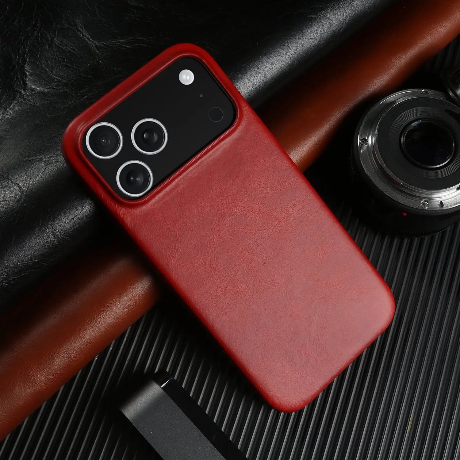 Vintage Waxed Leather iPhone Case – MagSafe Full Cover