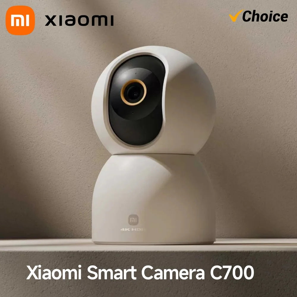 Xiaomi Smart Camera C700 8MP 4K Ultra HD Indoor WiFi 6 AI Human Detection Baby Cry Alert 2-WayTalk Night Vision Mi Home Security