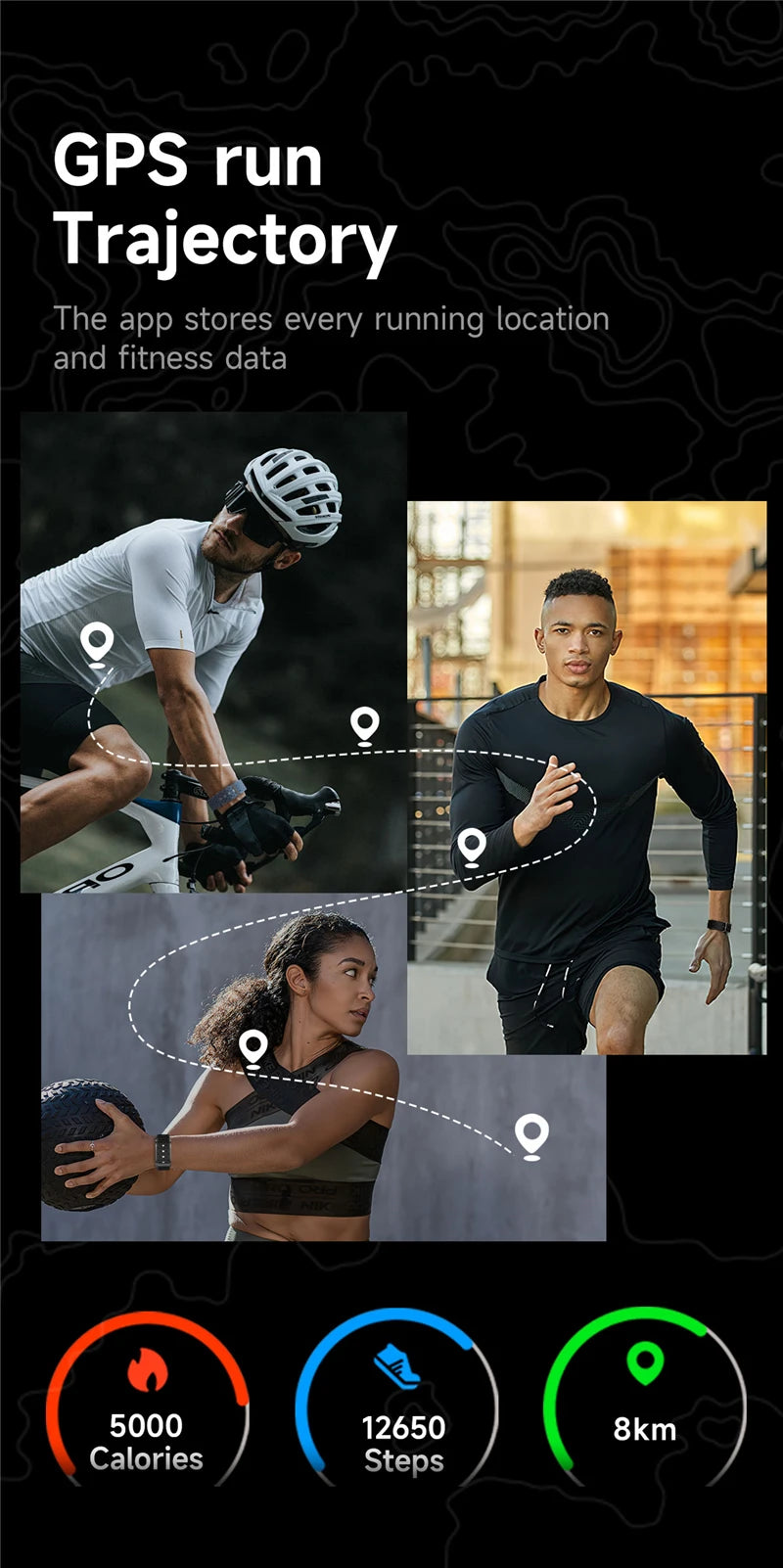 Smart Watch – Fitness Tracker with Heart Rate & BP Monitor