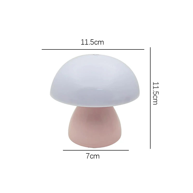 Mushroom LED Night Lamp – Touch & Rechargeable