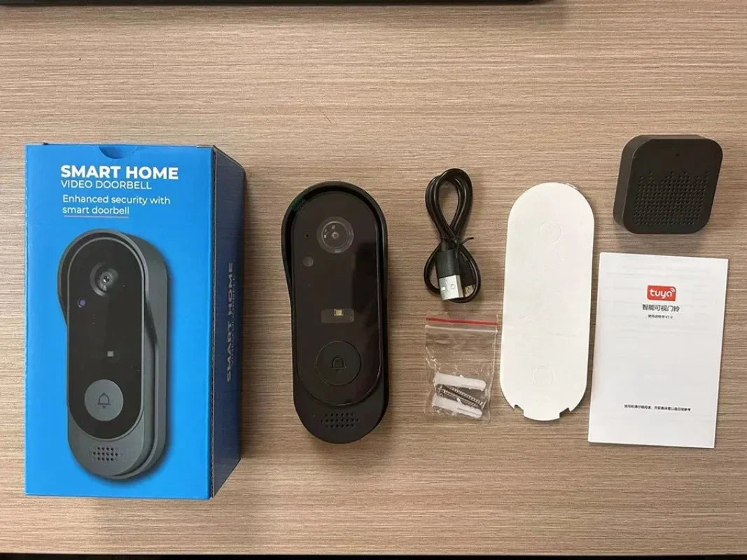 Tuya WiFi Video Doorbell – HD Camera & Outdoor Security