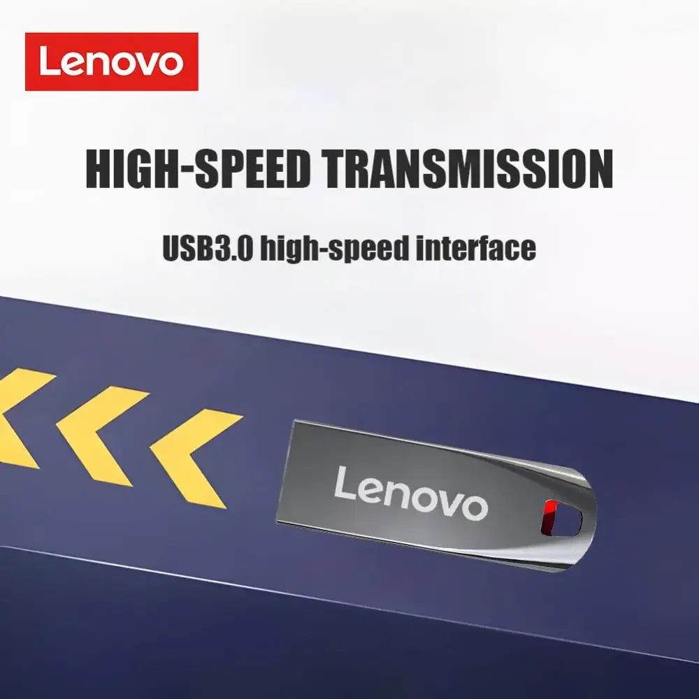 Lenovo USB 3.0 Flash Drive – 2TB/1TB/512GB Waterproof Metal Storage