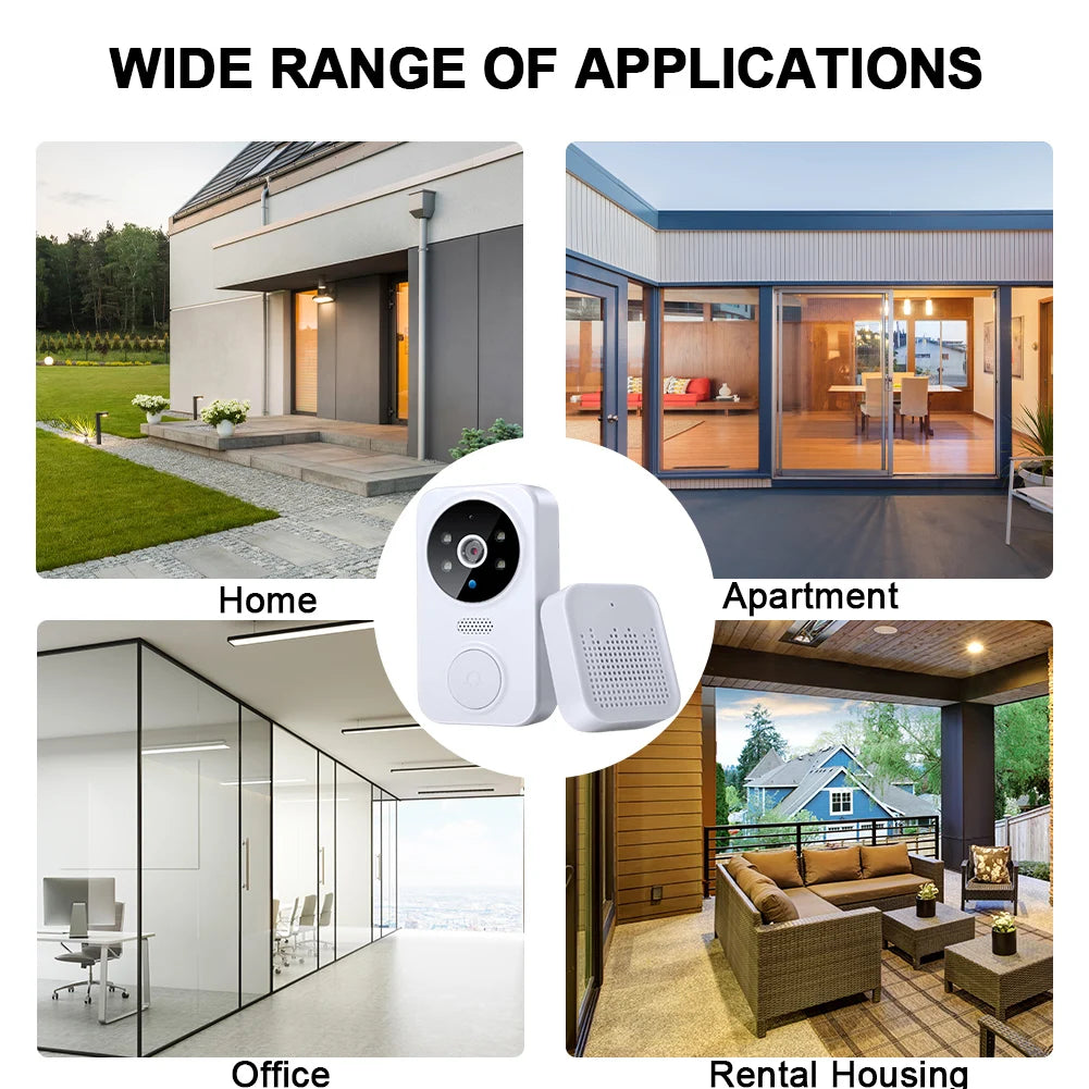 WiFi Smart Audio Doorbell – 2-Way Video Intercom for Home