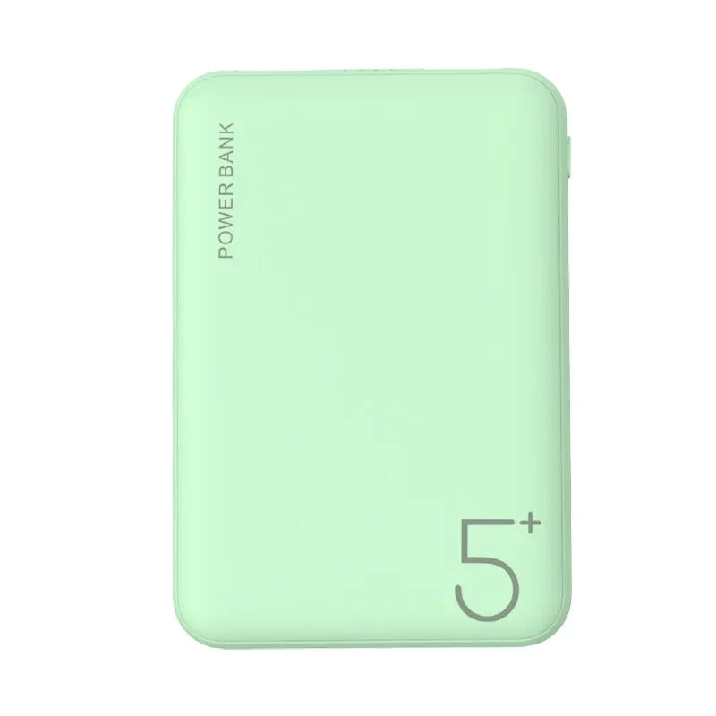 Portable 5000mAh Power Bank – Fast Charge Dual USB-C for Phones
