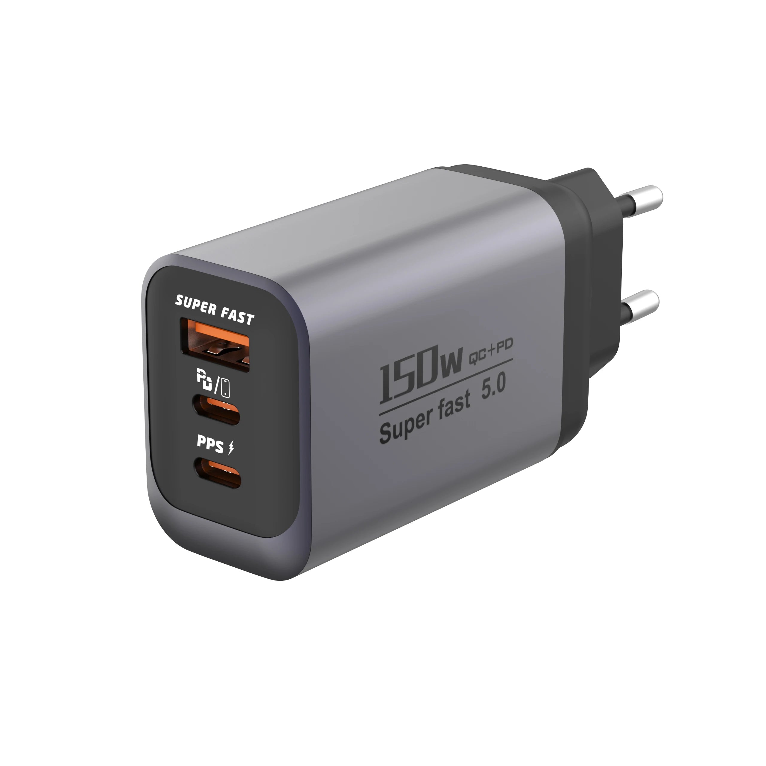 Quick Charge 3.0 Fast Charger Muti Total 150W 3 Port USB Type C PD Mobile Phone Wall Adapter for iPhone 16 Samsung S24 Xiaomi 15