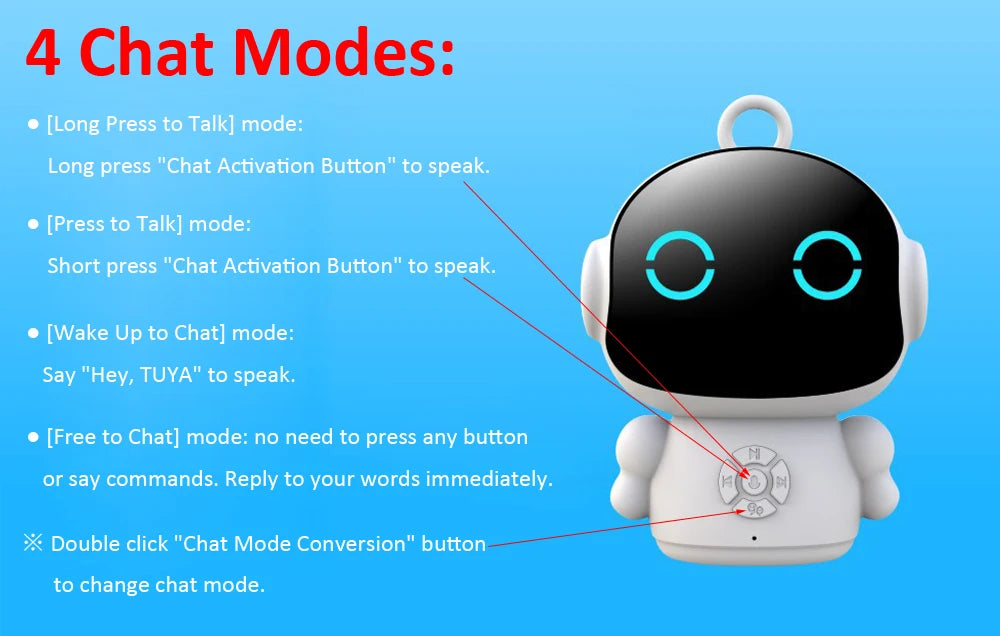 Tuya Smart AI Educational Robot – Interactive Learning Toy