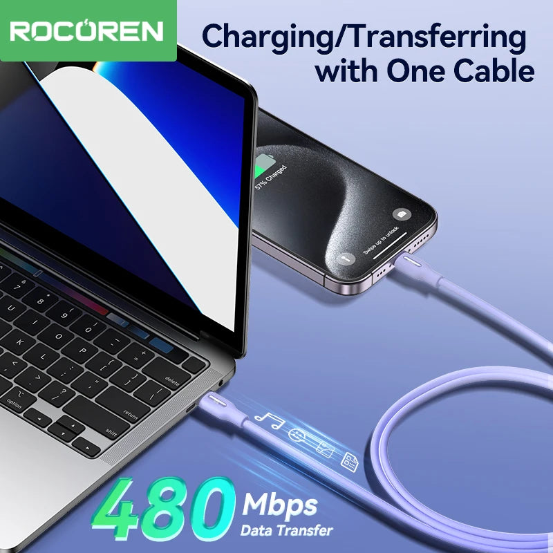 USB-C 100W Fast Charger Cable – Type-C Cord for Laptop & Phone
