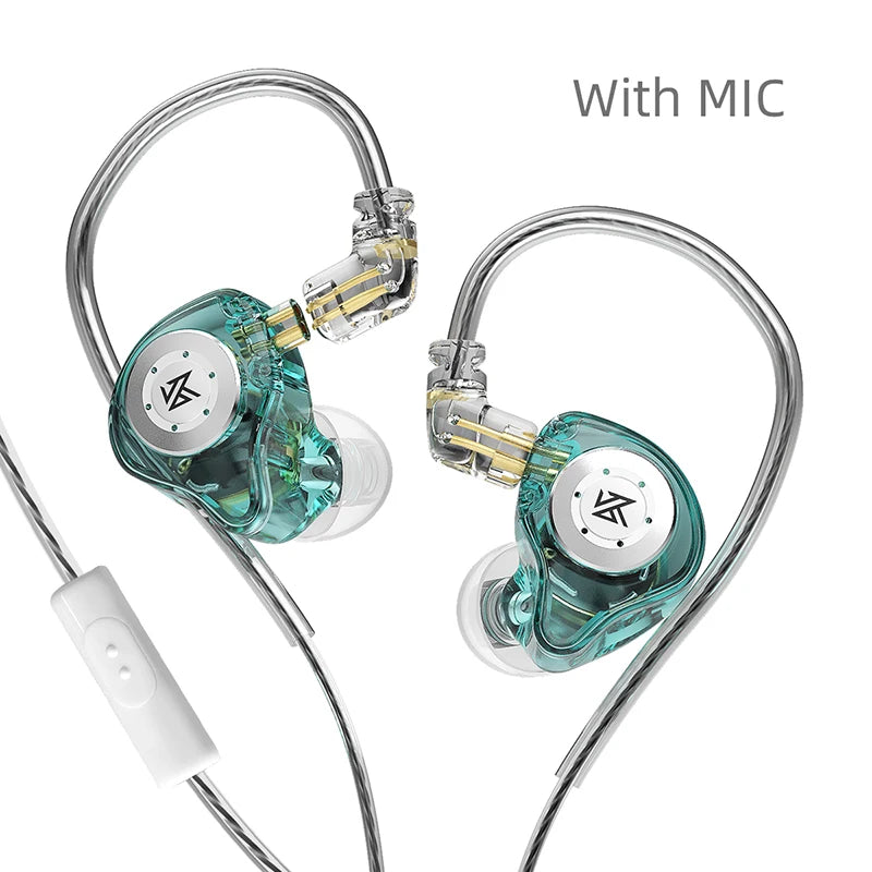 KZ EDX Pro In-Ear Earphones – HiFi Bass Wired IEM, Detachable C-Pin Cable