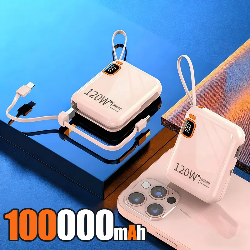 200000mAh 120W Power Bank – Portable USB-C Fast Charging for Phones