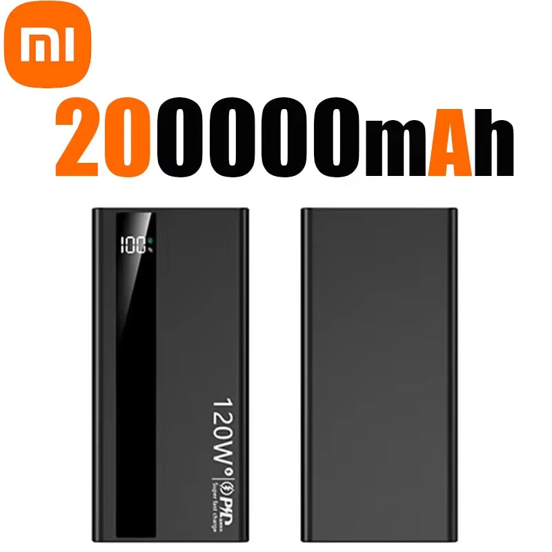 MIJIA 200000mAh Portable Charger – 120W Fast Power Bank for Phones