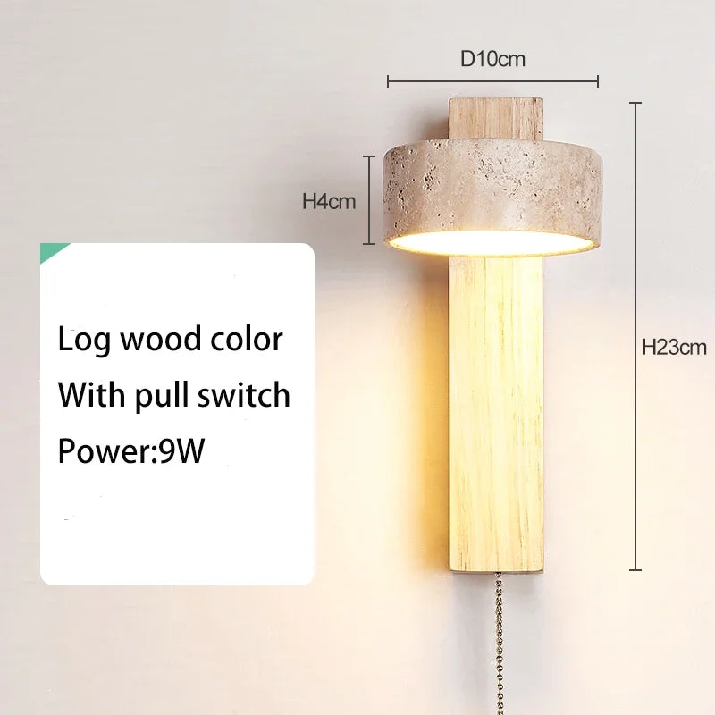 Bedside Wall Lamp – Pull Switch, Soft Down Lighting