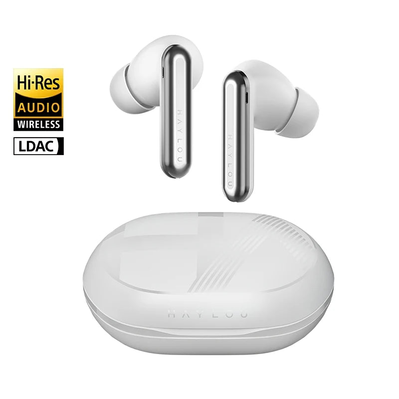 HAYLOU Mori Pro ANC Wireless Earbuds Bluetooth 5.4 Headphones 43dB Hi-Res Audio Noise Cancellation 6 Mics Earphones 28Hrs