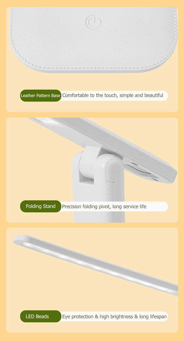 Foldable USB Desk Lamp – Reading & Study Night Light
