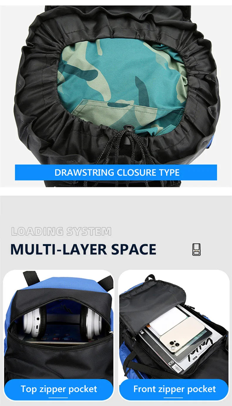 90L Waterproof Hiking Backpack – Large Capacity Camping & Trekking Bag