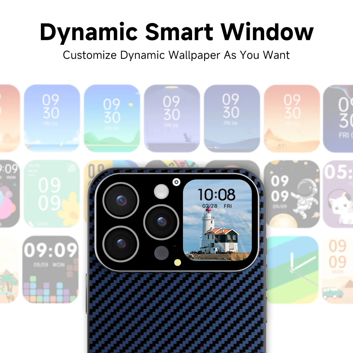 New Smart Phone Case for iPhone Bluetooth Connection Touch Screen Remote Camera Photography Music Control  Video Wallpaper 2025