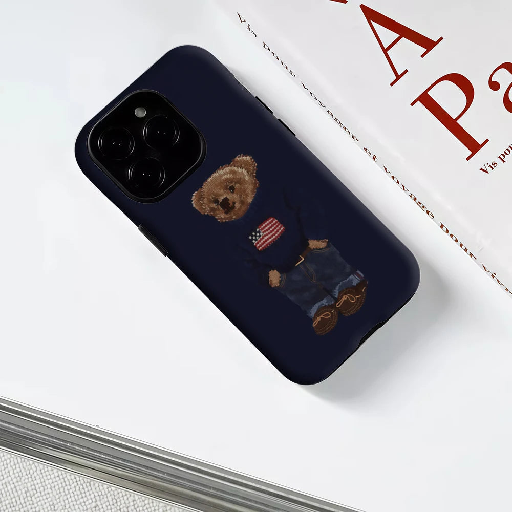 iPhone 17 Knit Bear Case – Magnetic & Durable