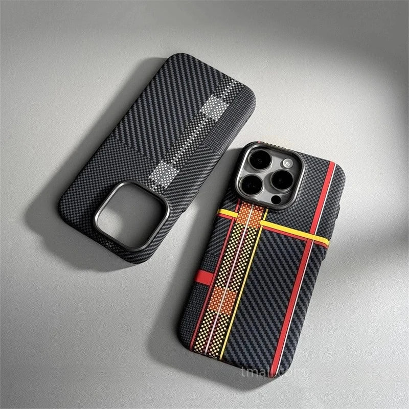 Carbon Fiber MagSafe iPhone Case – Hard Protective Cover