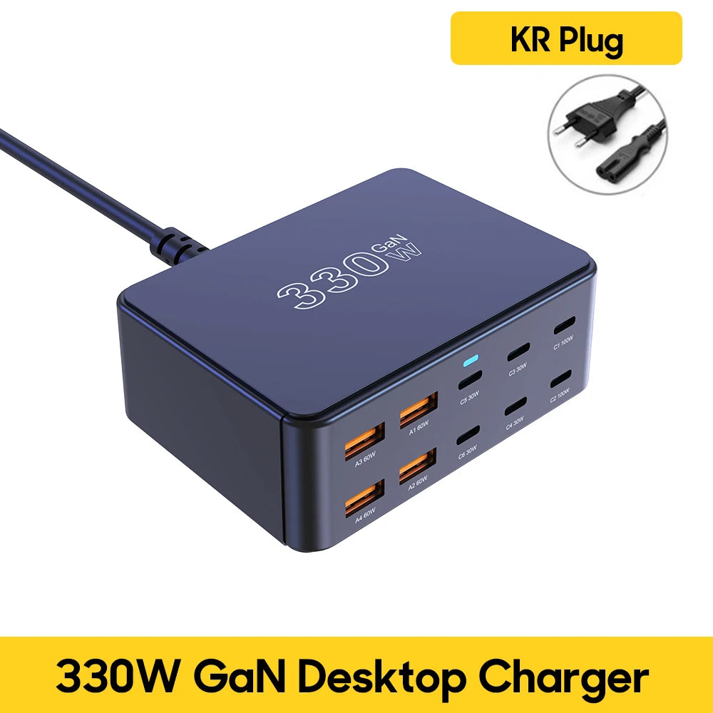 800W USB-C GaN Charger – 100W PD Multiport Fast Charging