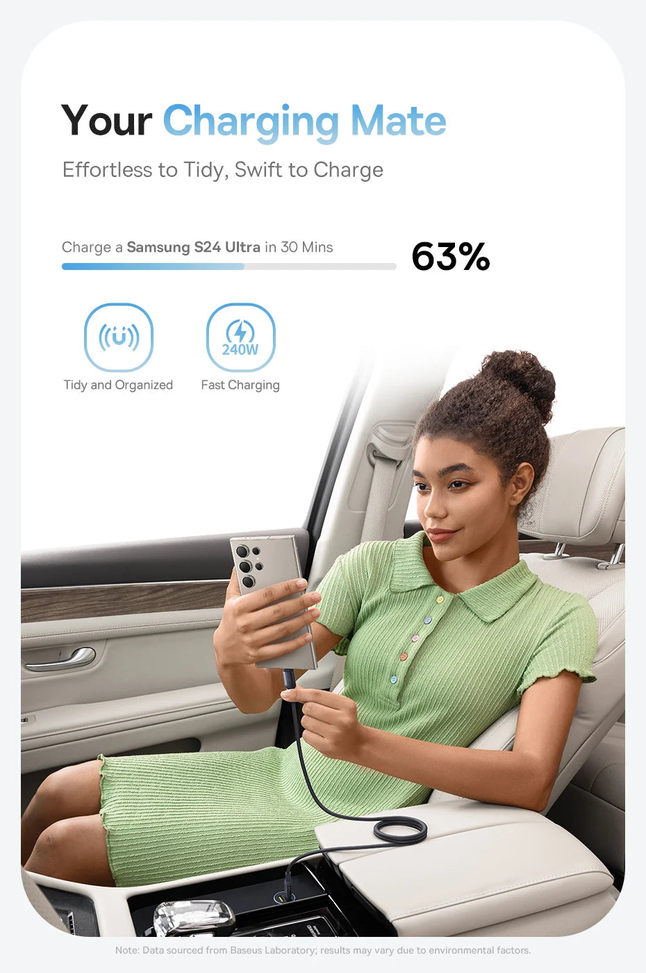 Baseus Picogo 240W Magnetic USB-C Fast Charging Cable