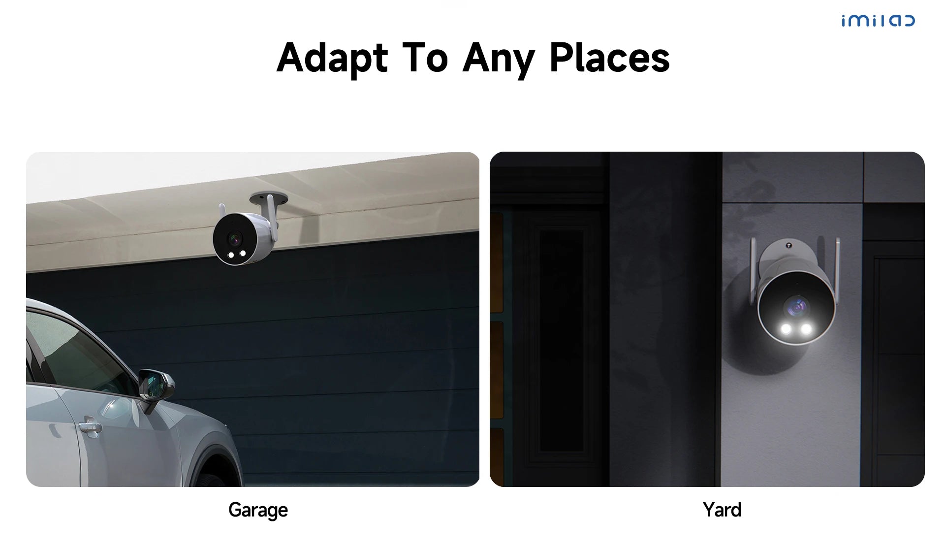 Outdoor 2K HD Wi-Fi Security Camera with Night Vision & Siren