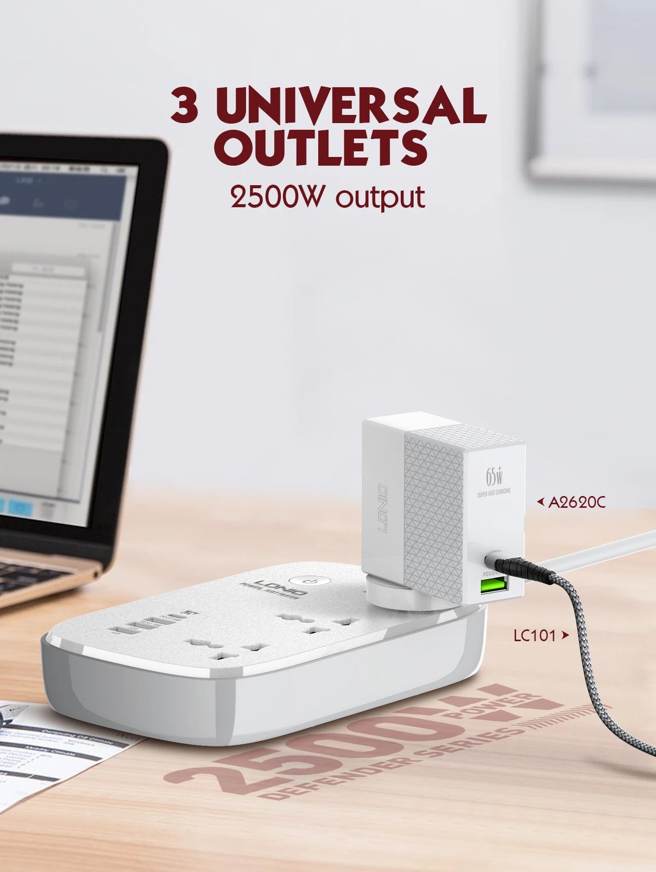 LDNIO WiFi Smart Power Strip – USB PD Ports & Remote Control