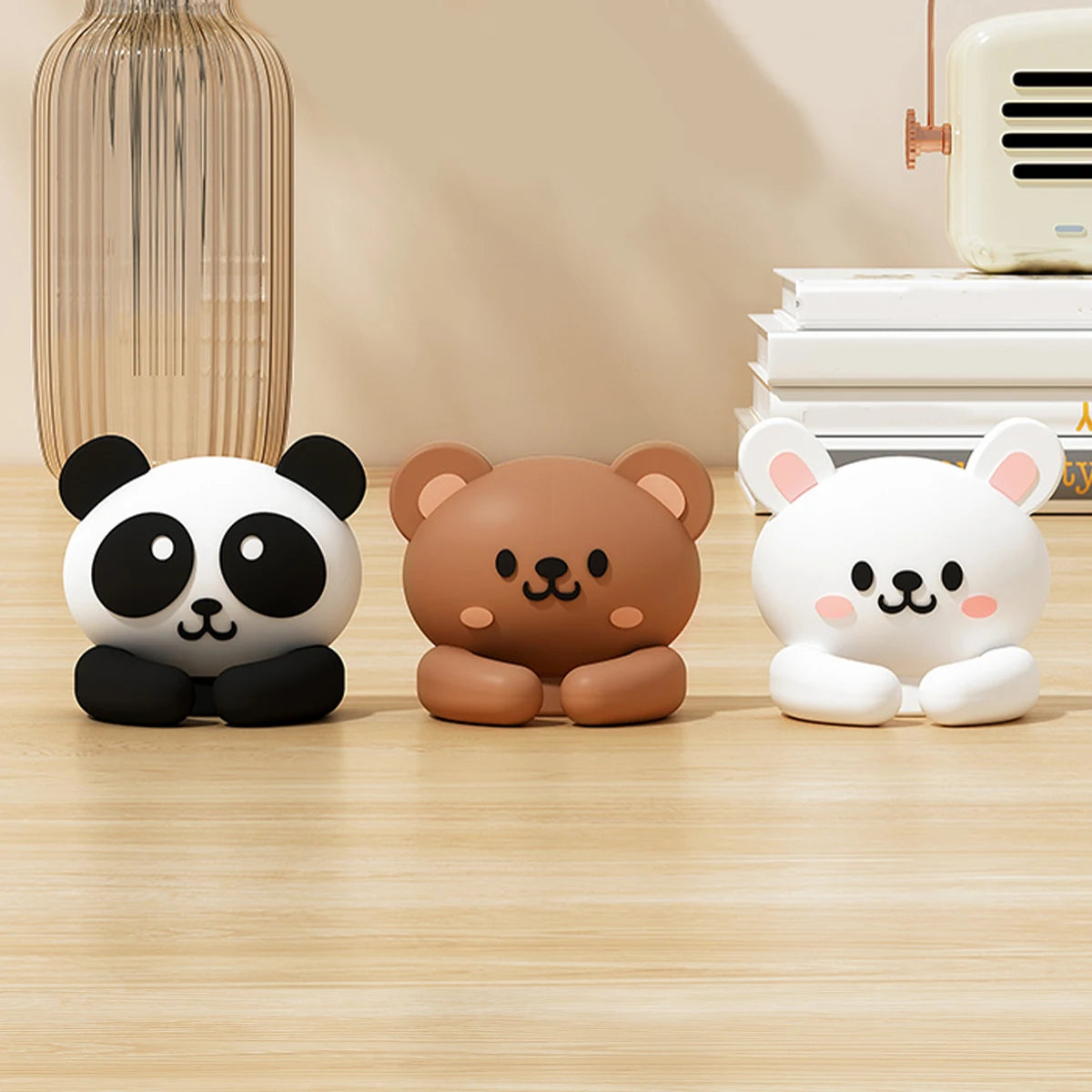 Desktop Cable Manager – Cartoon Wire Holder for Cables & Earphones