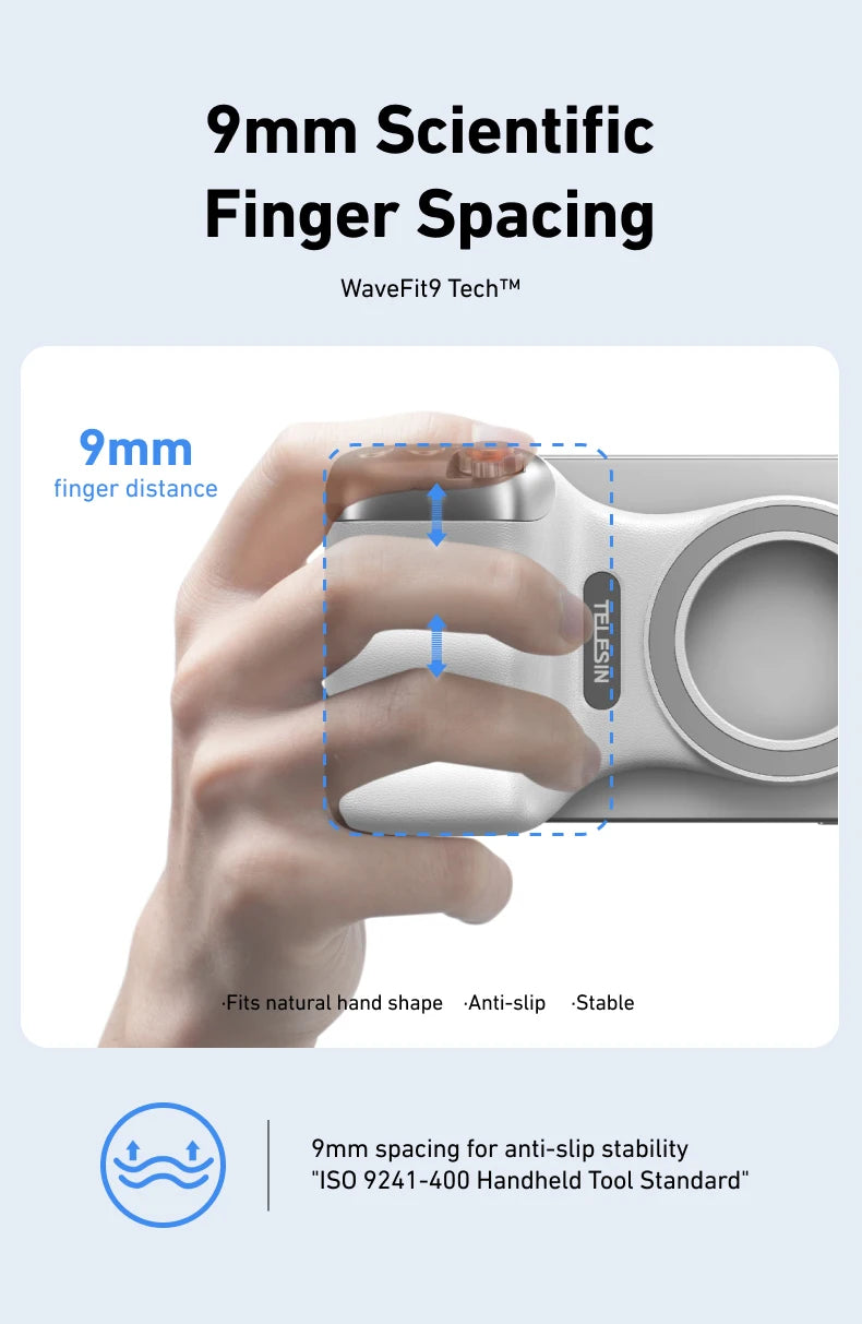 TELESIN Phone Camera Grip with Remote – iPhone & Android