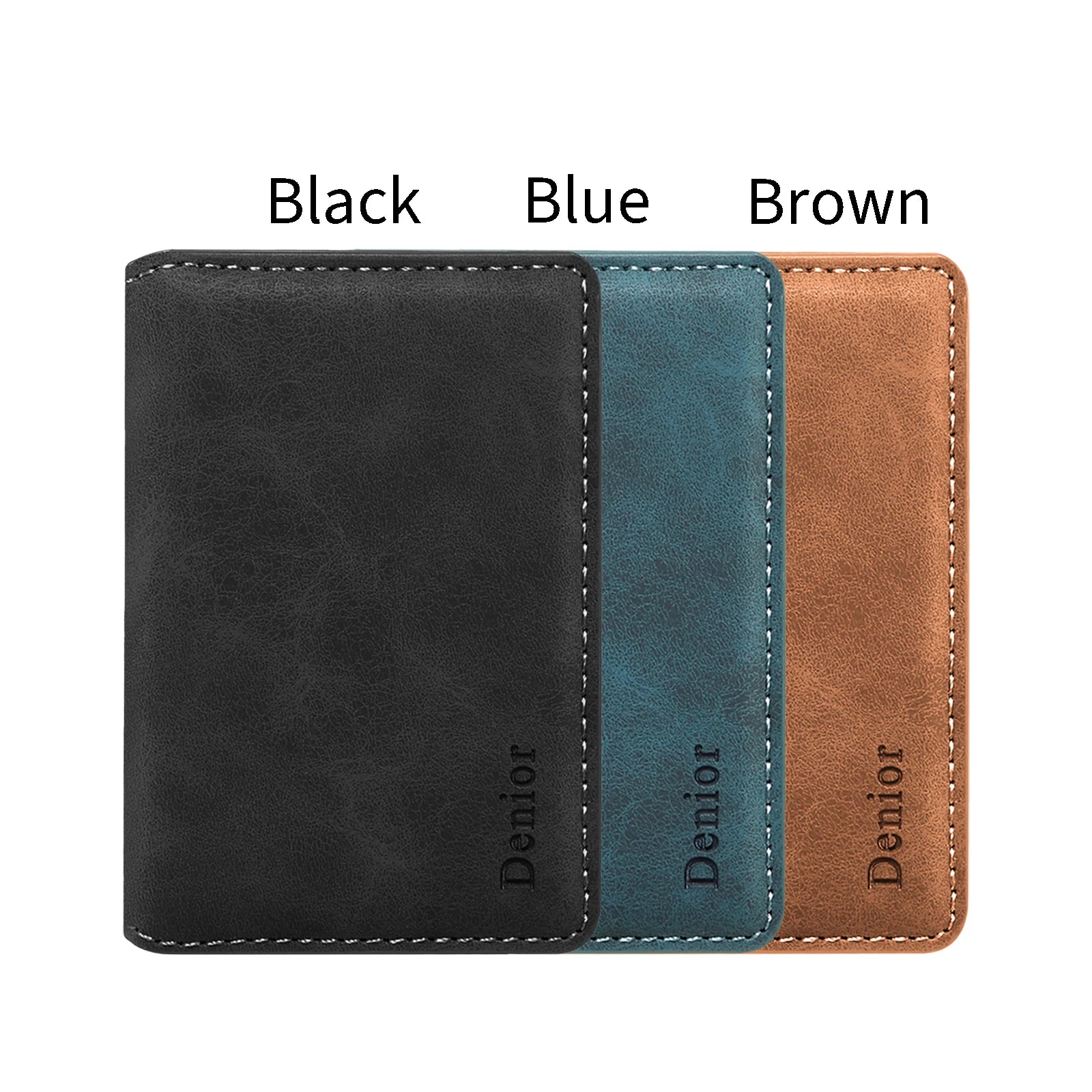 Denior Magnetic card case for all Magsafe functions PU leather card case