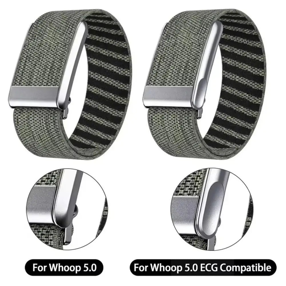 WHOOP 5.0 Nylon Loop Strap – Breathable Wristband