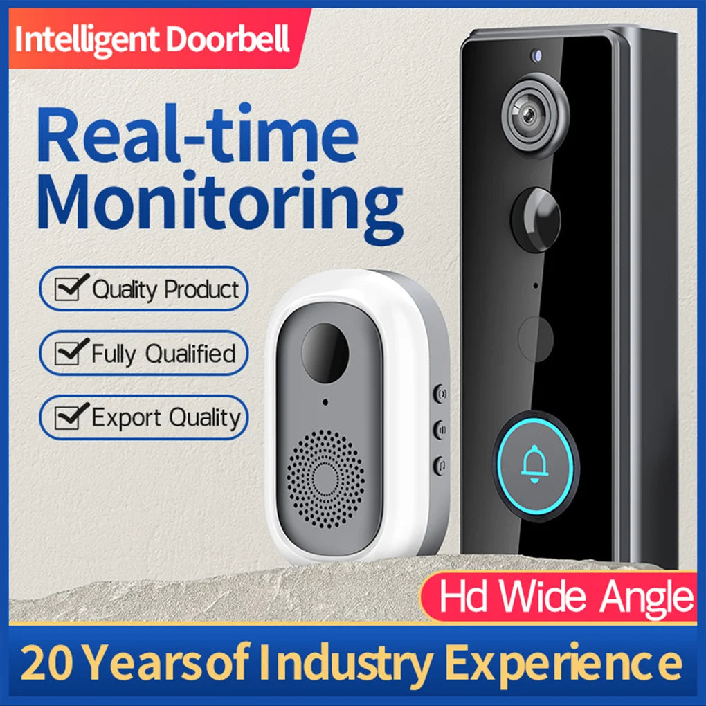 Wireless Smart Doorbell with Camera – WiFi & Night Vision