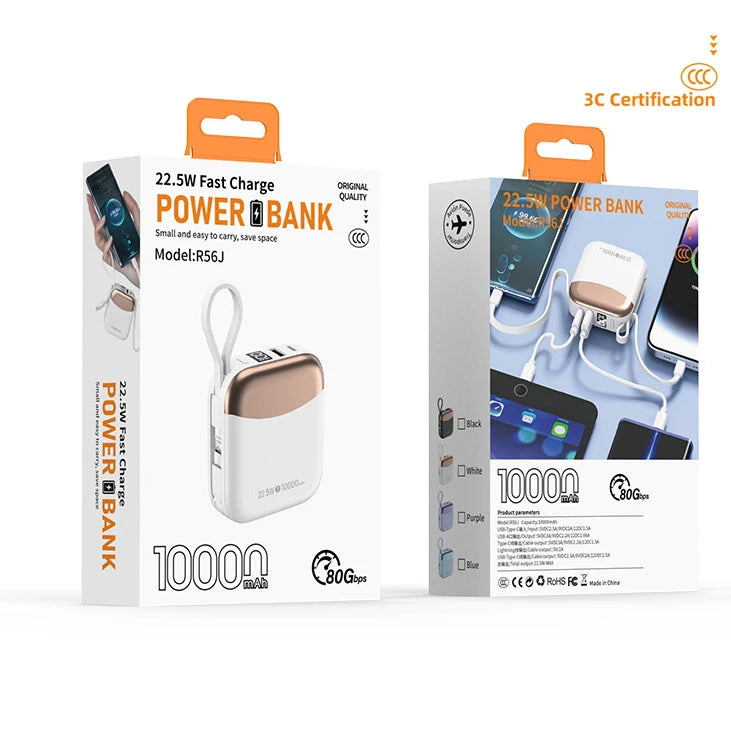 66W 10000mAh Mini Power Bank