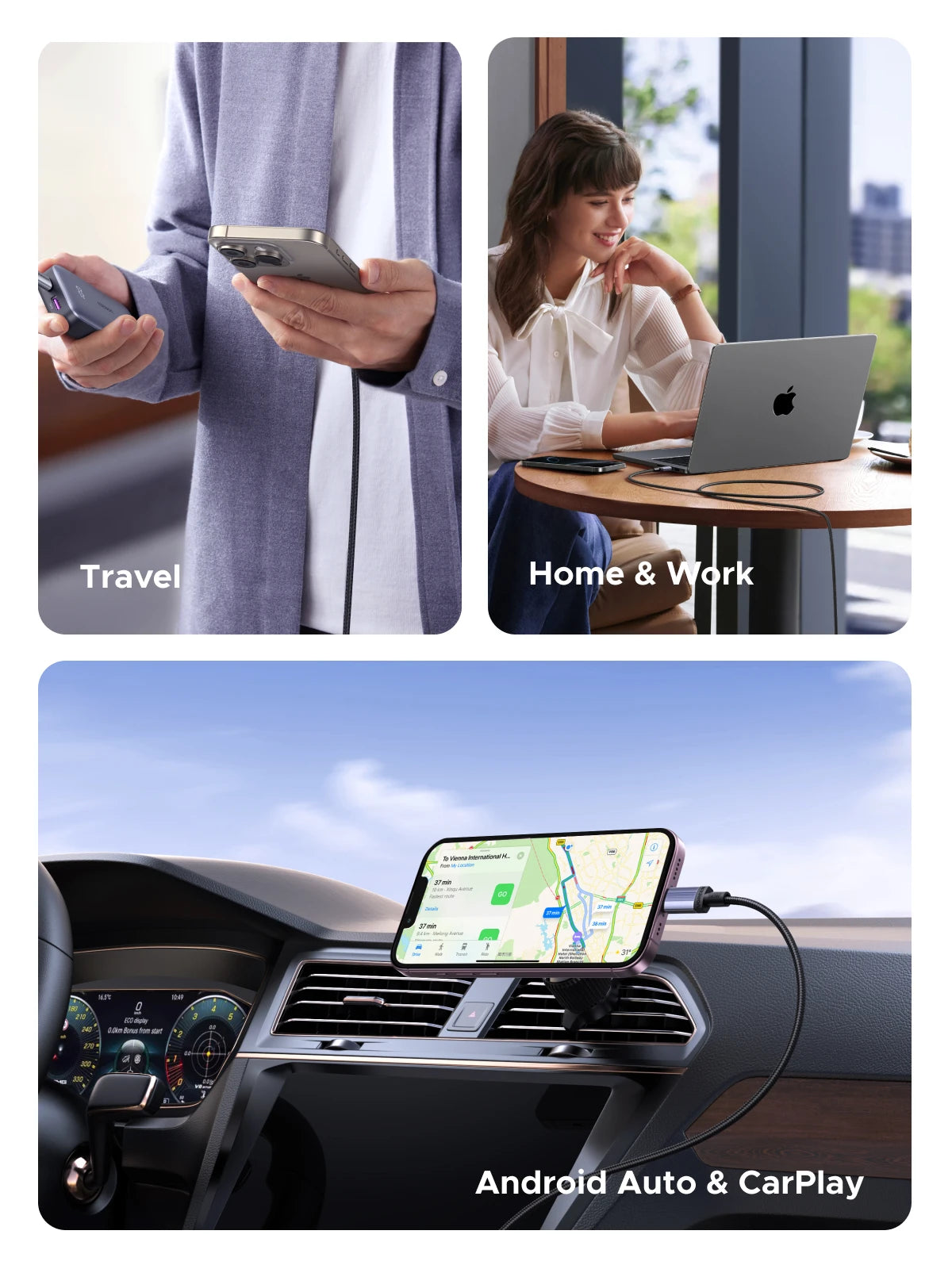 UGREEN 240W USB-C Fast Charge Cable – 100W PD