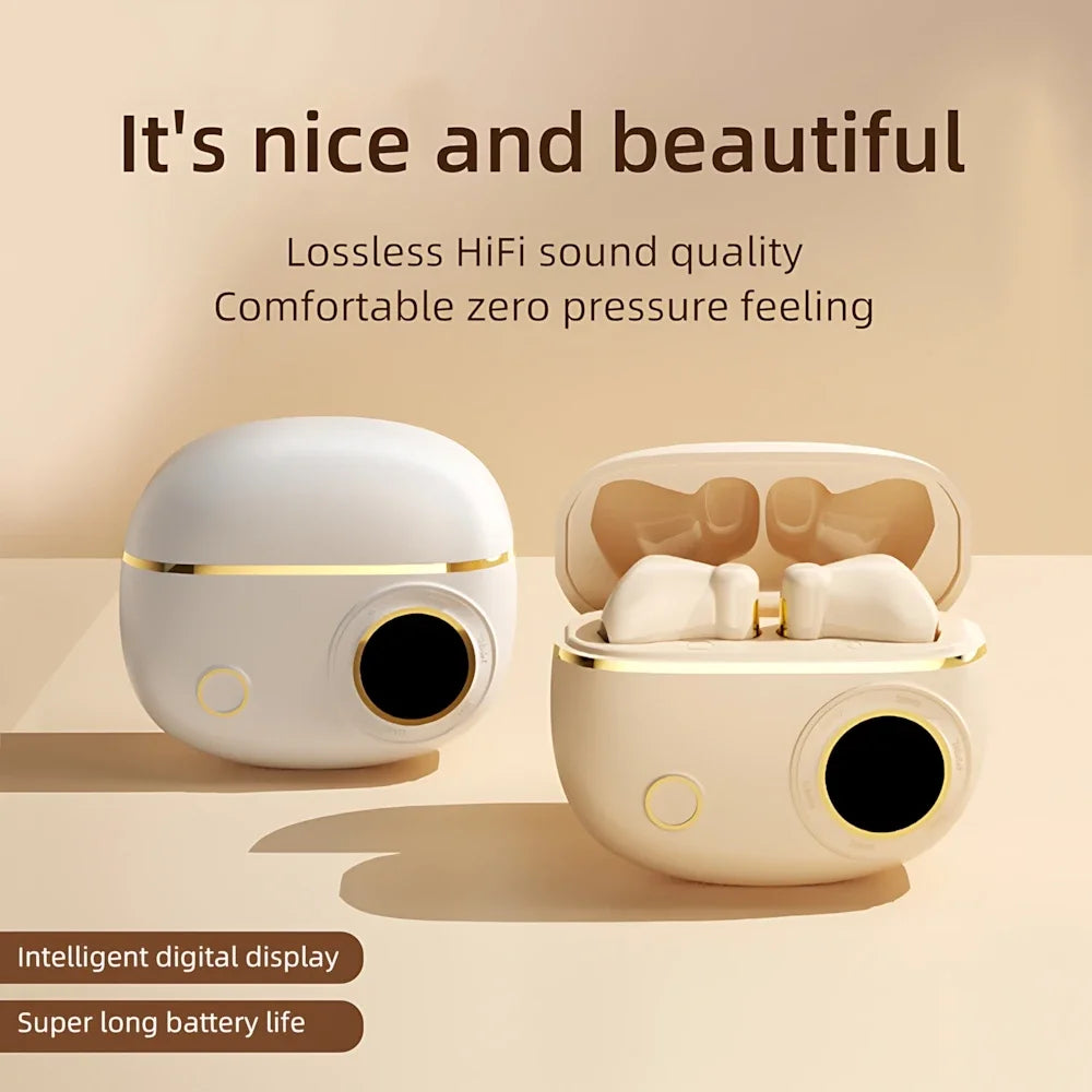 TWS Wireless Bluetooth Earbuds – LED Display, Noise Reduction & IPX Waterproof Sports Headphones