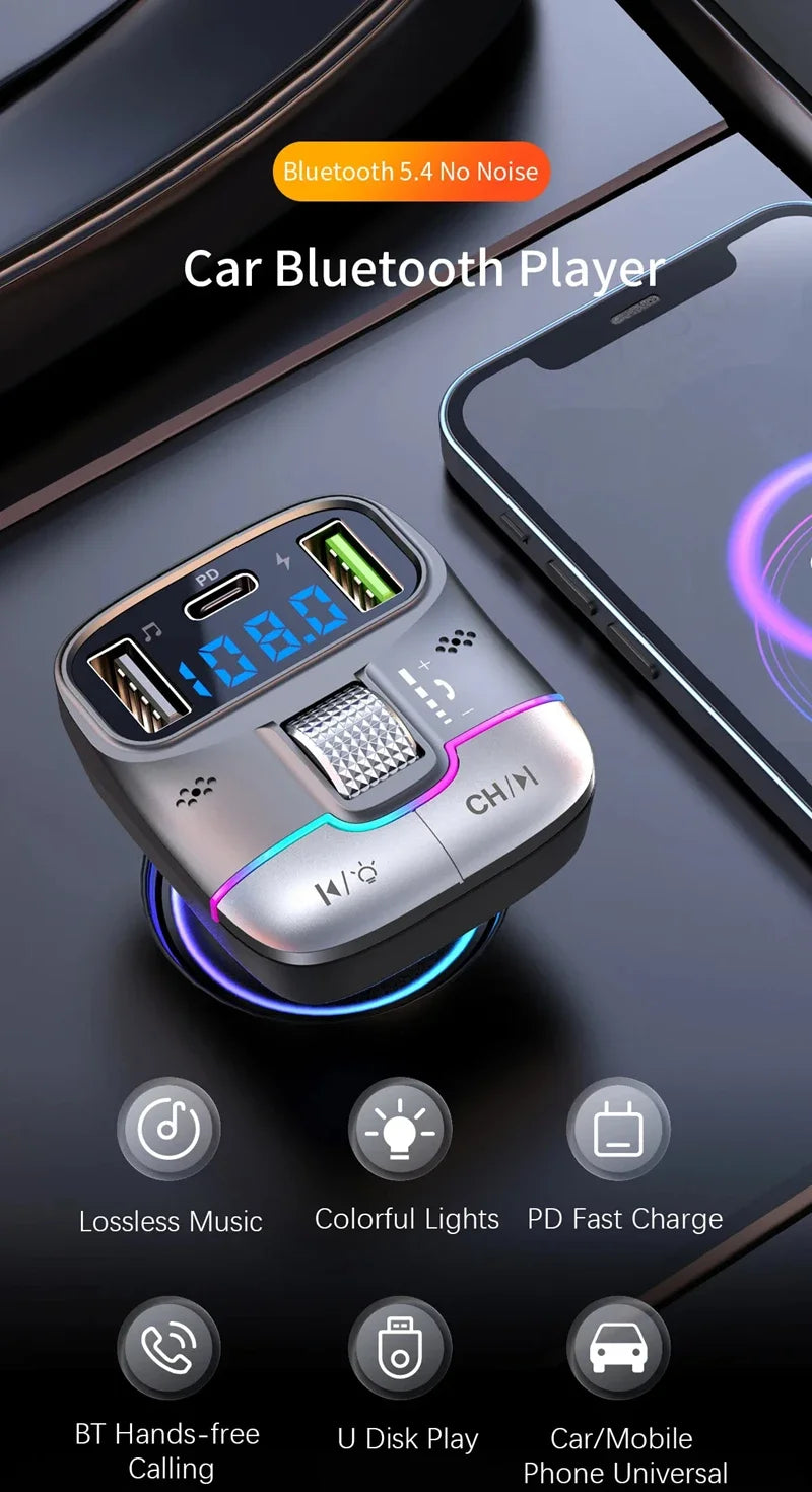 Xiaomi FM Transmitter Bluetooth 5.4 – Car AUX Player