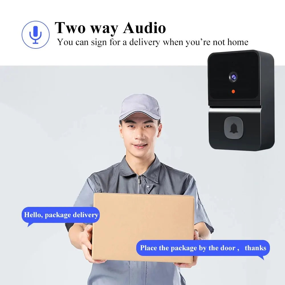 Tuya Wireless HD Doorbell Camera – Motion Detection & Intercom
