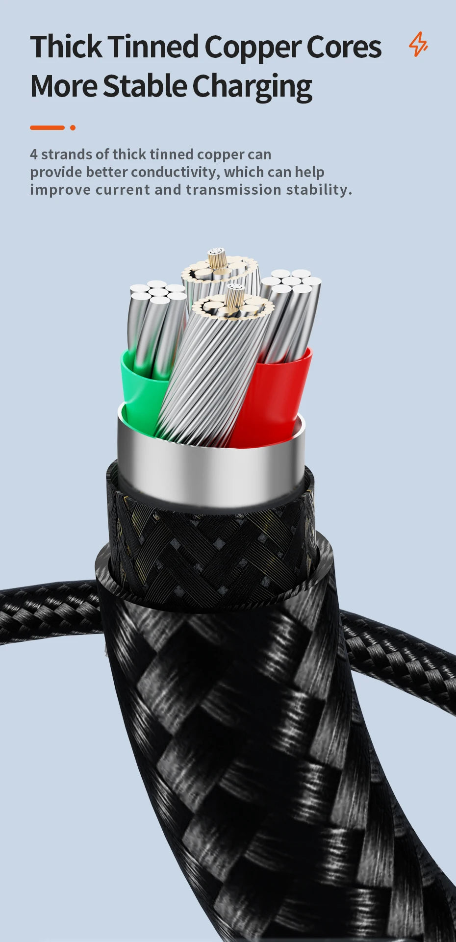 TOOCKI 100W USB-C Fast Charging Cable – PD Charging & Data Sync Cable (1M / 2M)