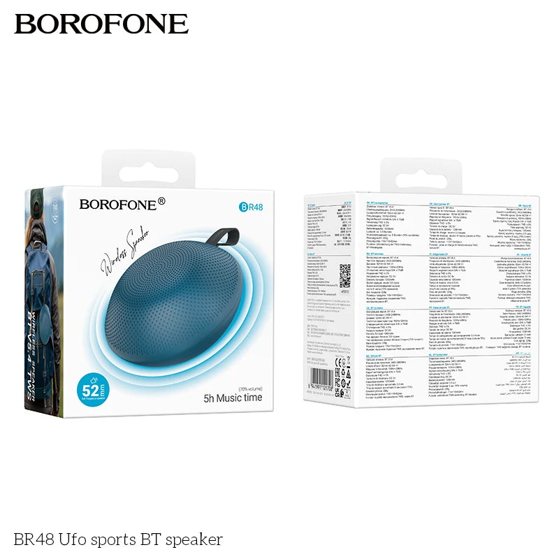 Wireless Mini Sports Speaker BOROFONE BR48 – Black