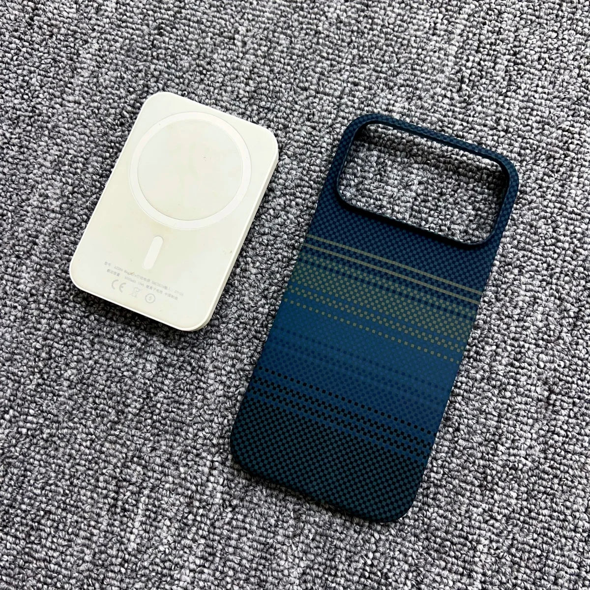 Frameless Carbon Fiber Starry Sky Magnetic Case – iPhone 15–17 Series