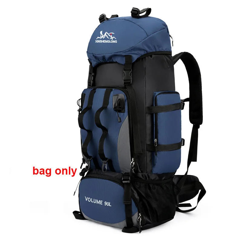 90L Waterproof Hiking Backpack – Large Capacity Camping & Trekking Bag