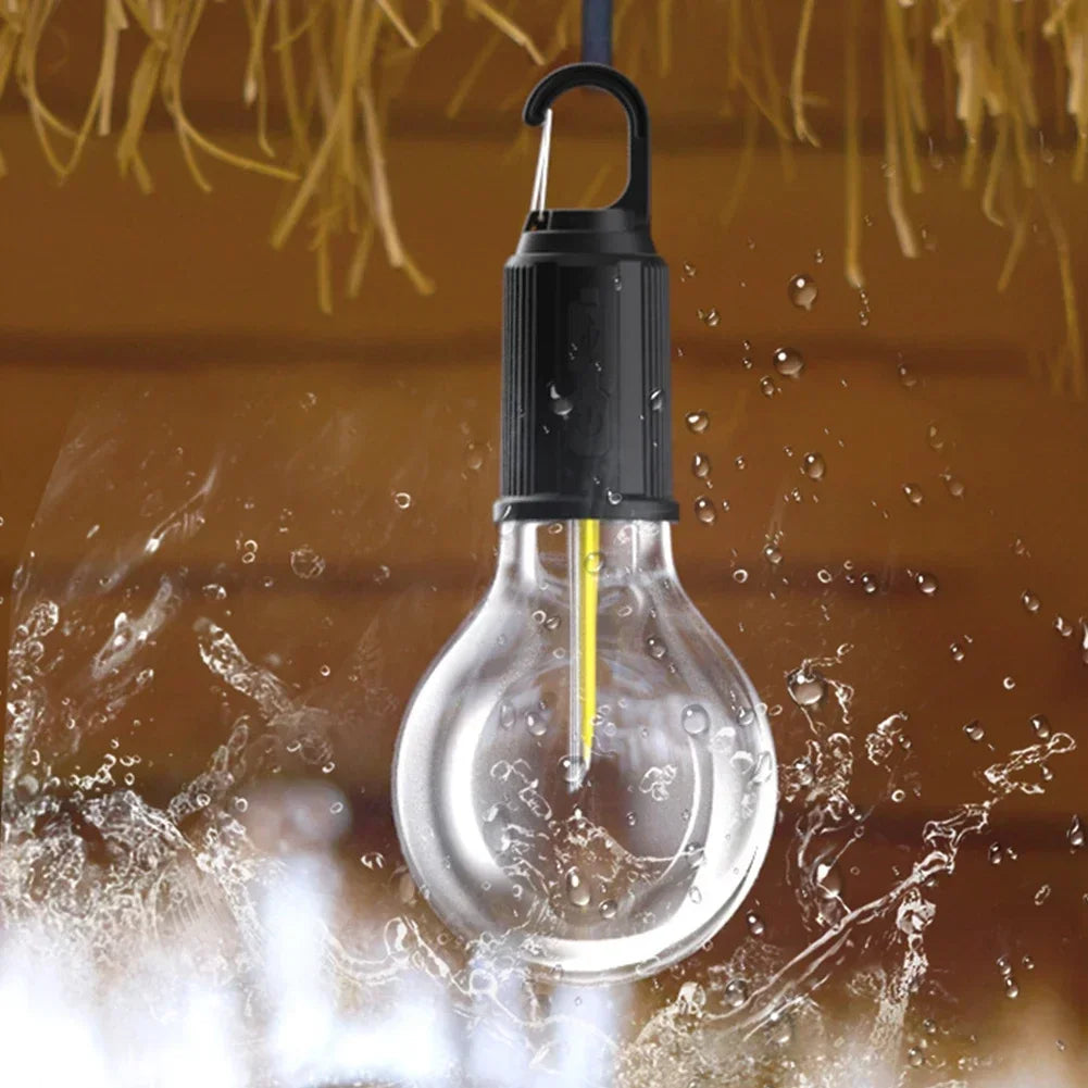 Outdoor USB Rechargeable LED Lamp Bulbs High Brightness Emergency Light Hook Up Camping Fishing Portable Lantern Night Lights