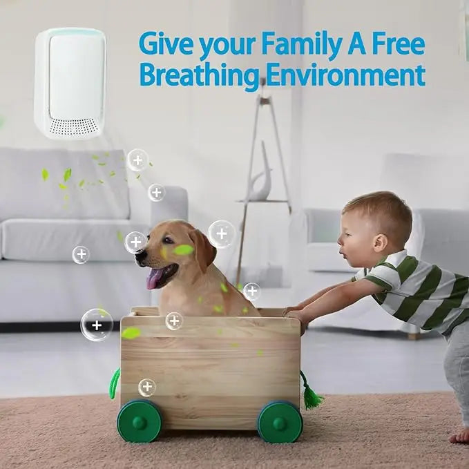 Mini Air Cleaner & Deodorizer – Portable Freshener for Smoke, Pets & Toilet