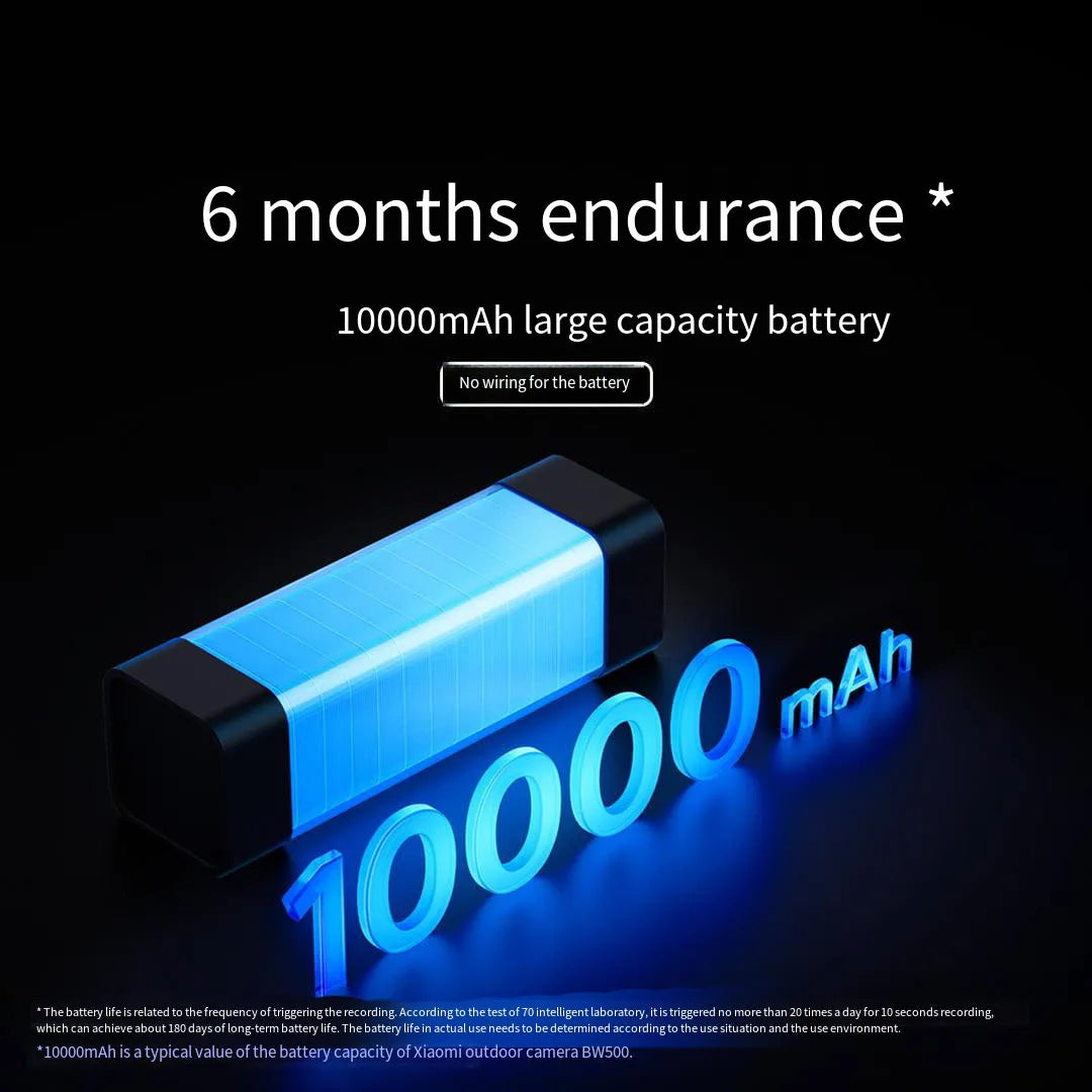 Mijia Xiaomi BW500 Outdoor Camera 2.5K HD Shooting 10M Night Vision AI Smart Protection IP67 Waterproof Long Battery Life