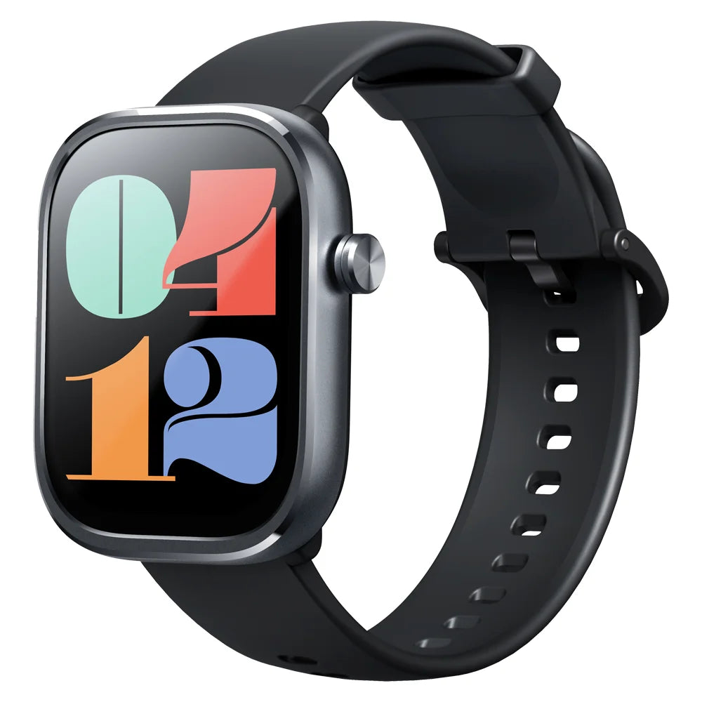 Mibro C4 Smartwatch – 2’’ Large Screen, Bluetooth Call, Heart & Oxygen Monitor