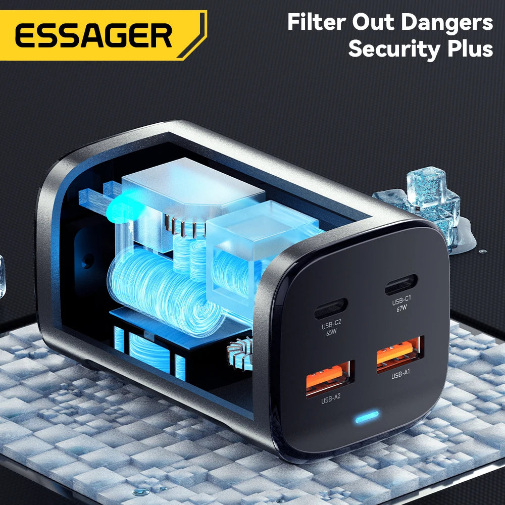 Essager PD & QC 100W USB-C Charger for Laptop & Phone
