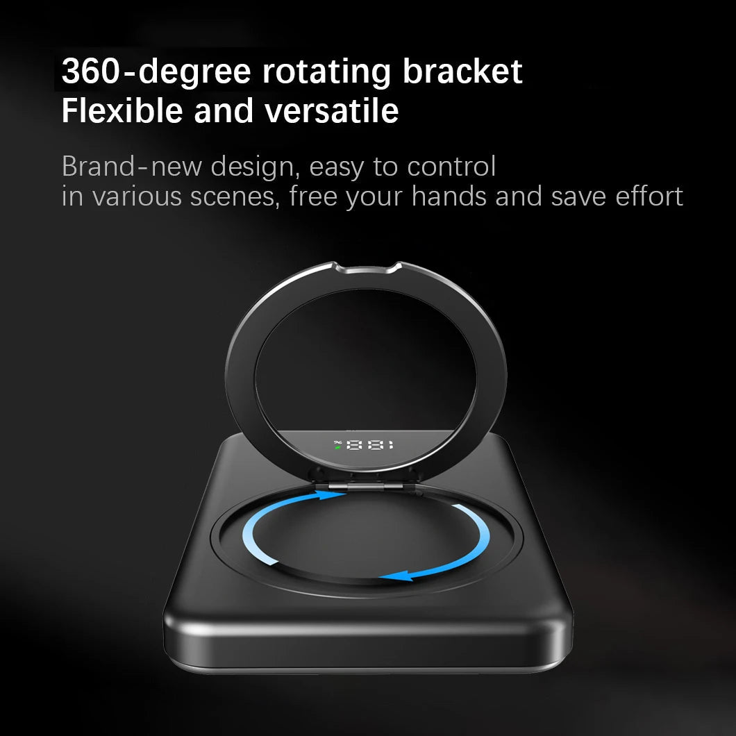 10,000mAh Magnetic Power Bank – MagSafe & Wireless Fast Charging 20W