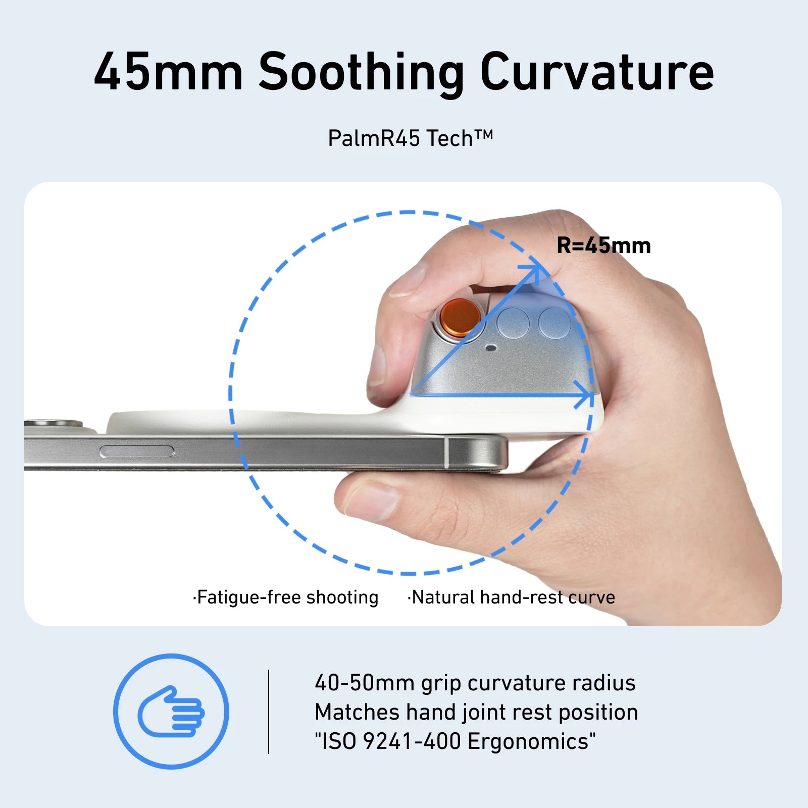 TELESIN Magnetic Camera Hand Grip – Phone Holder with Remote