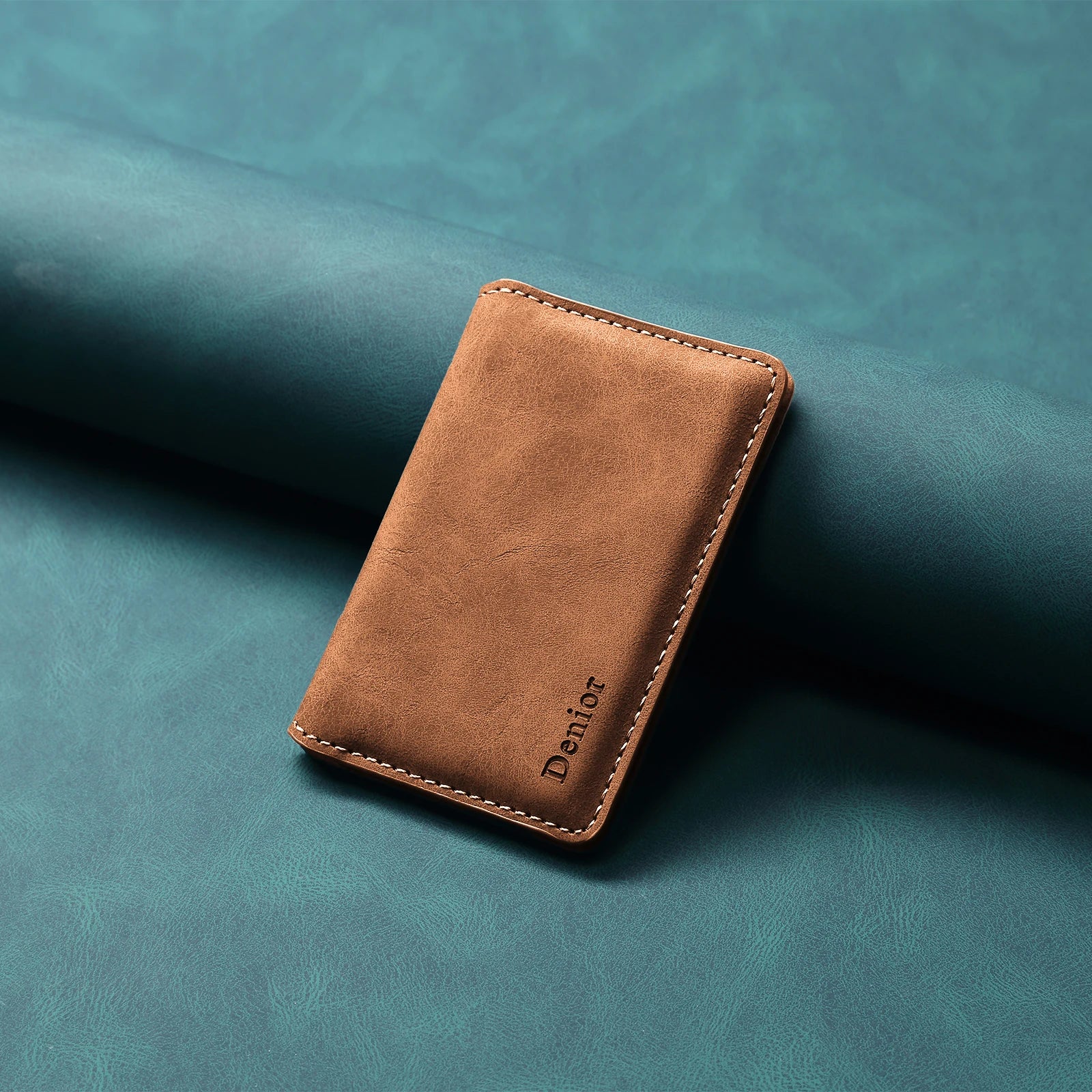 Denior Magnetic card case for all Magsafe functions PU leather card case