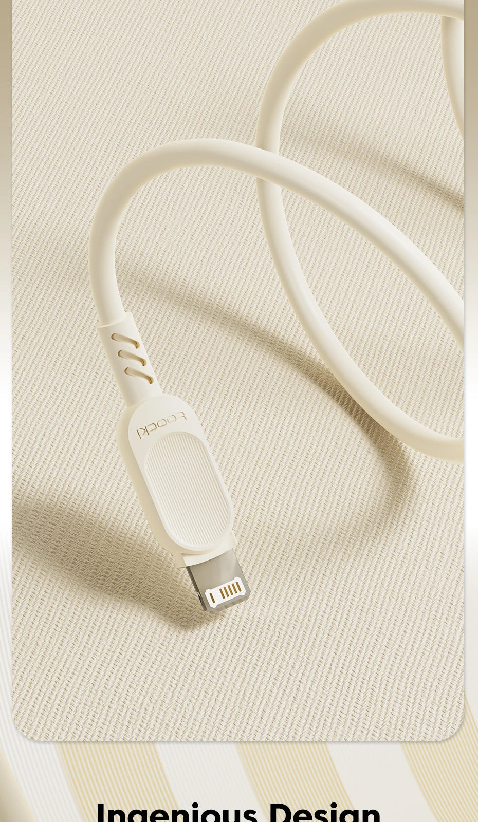 Toocki Fast USB Cable for iPhone & iPad – 2.4A Charging